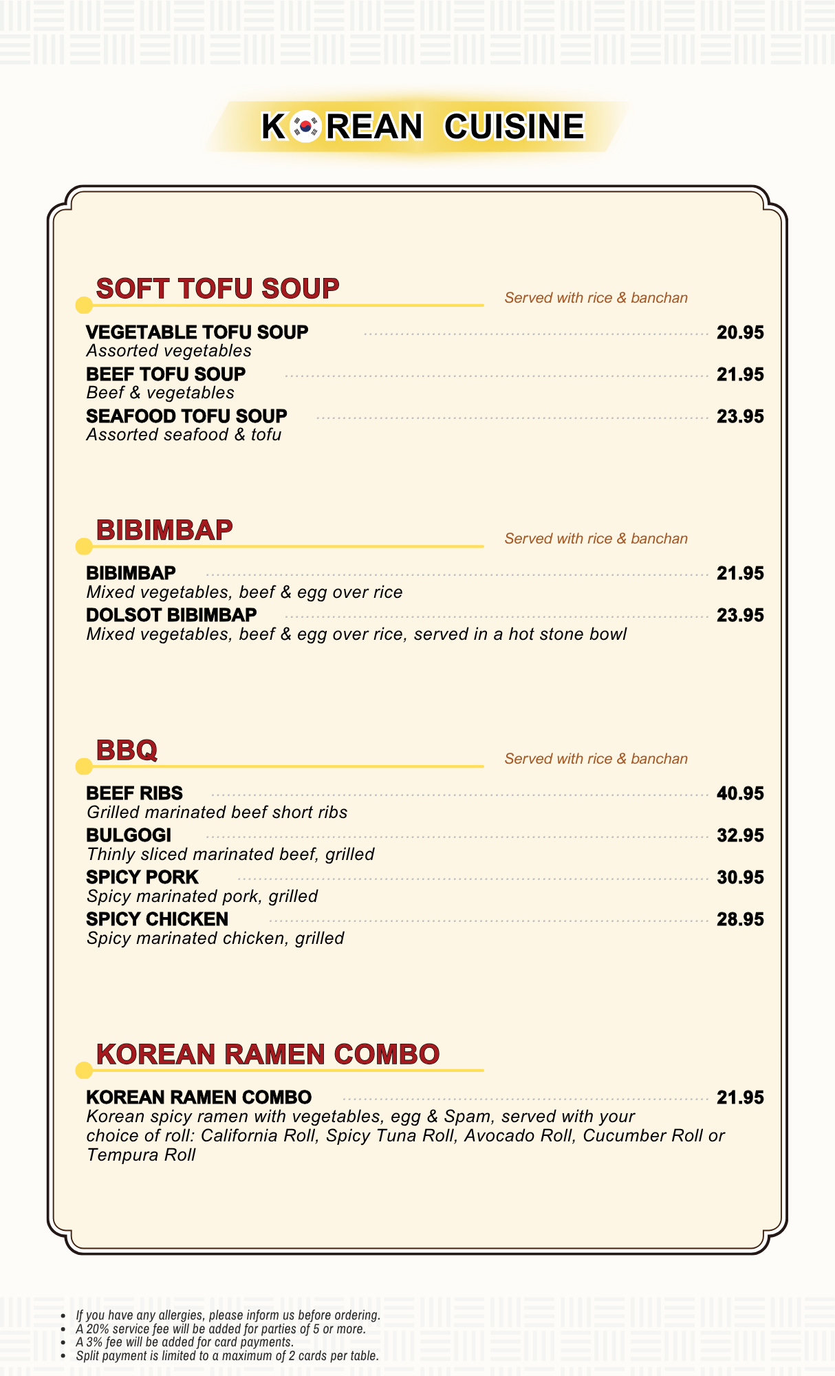 Menu 8