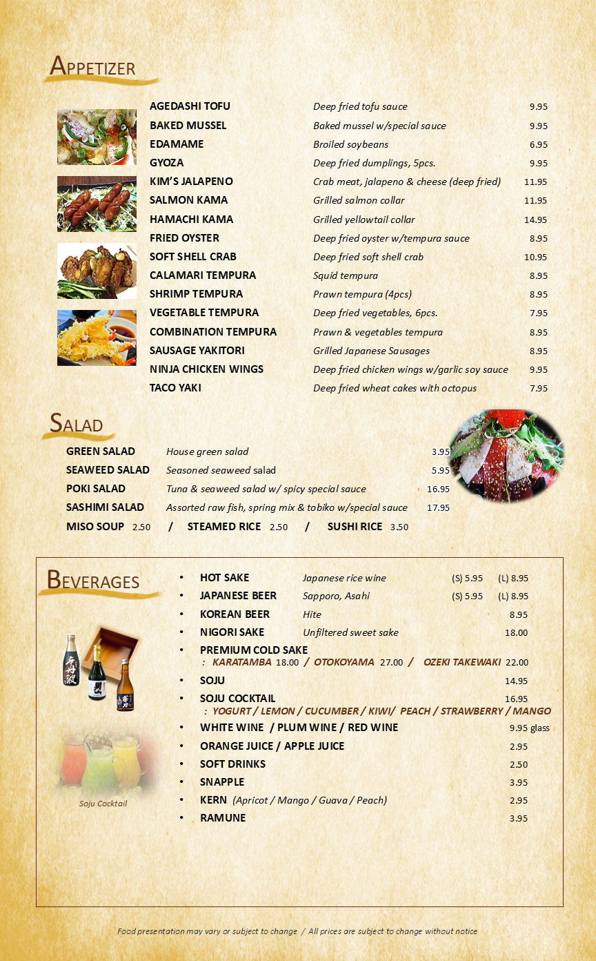 Menu Slide 2