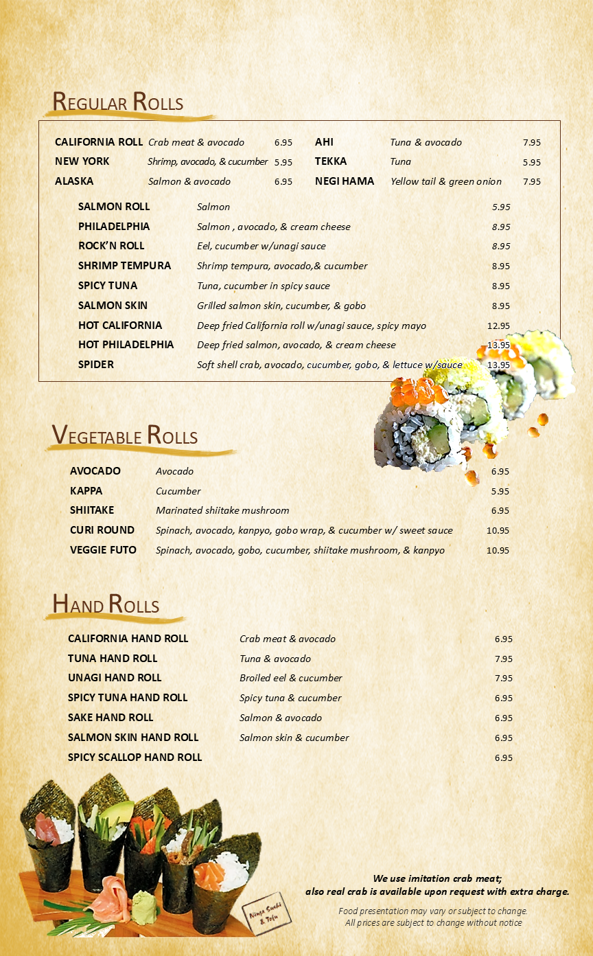 Menu Slide 5