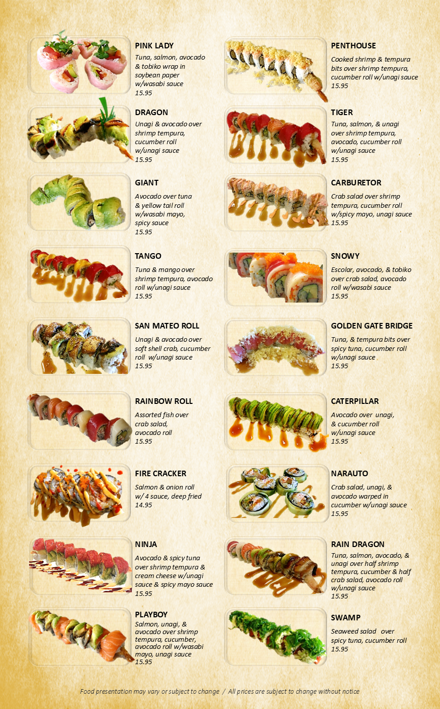 Menu Slide 7